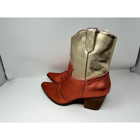 Coconuts by Matisse Women's Bambi Gold Ombre Boots Shoes Sz 9.5 B(M) Pointed Toe - Picture 11 of 14